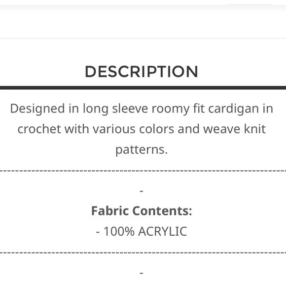 POL Multicolor Crochet Cardigan - Picture 4 of 4